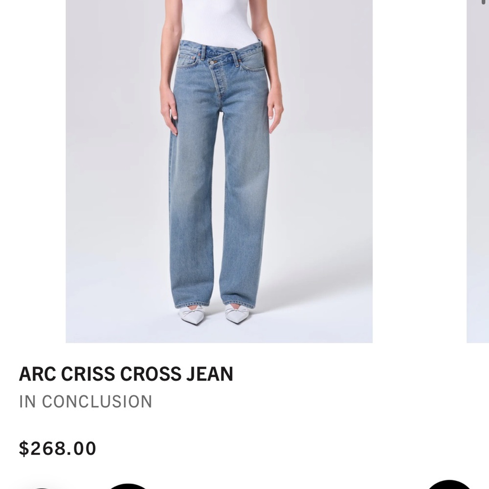 AGOLDE Criss Cross Jeans